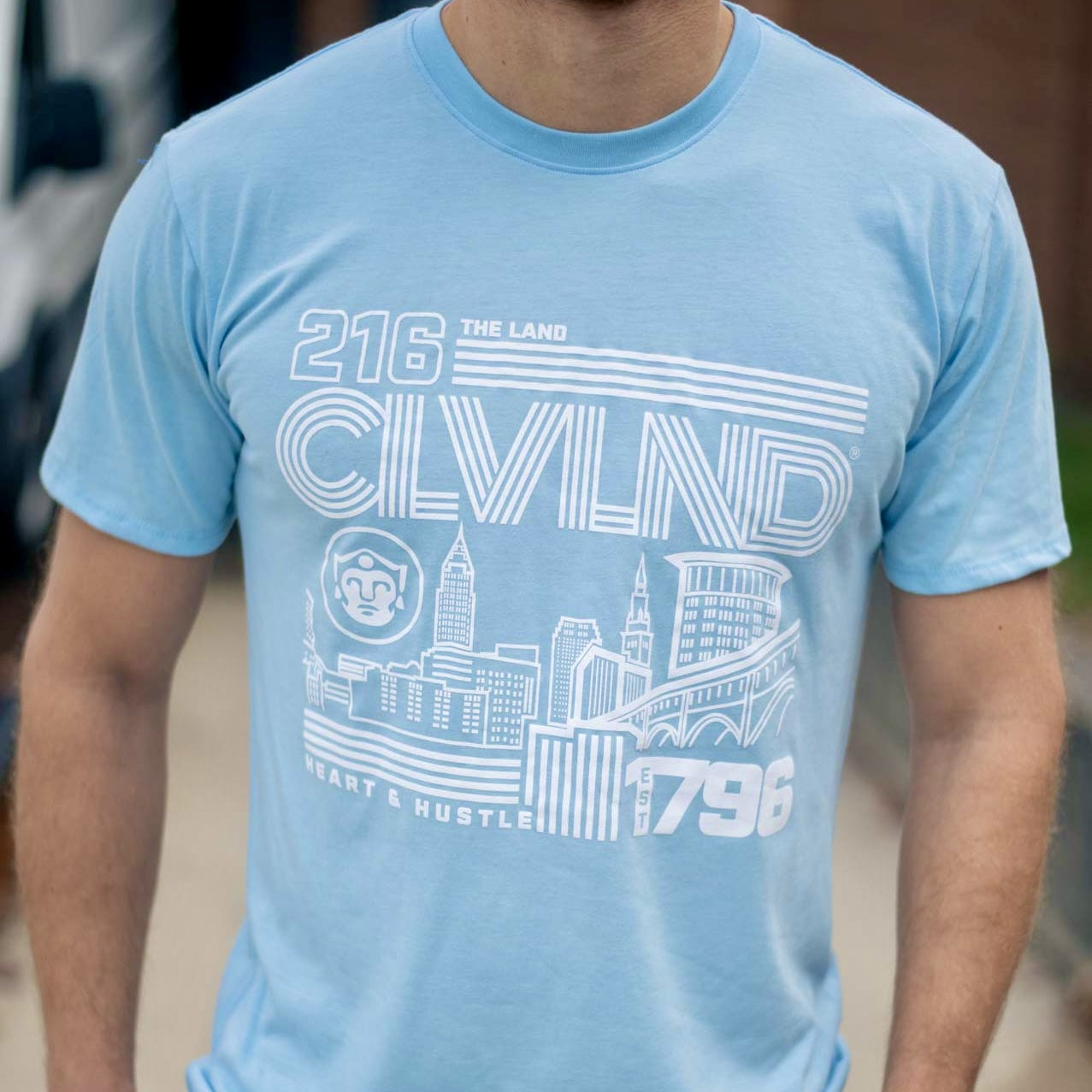 CLVLND Heart & Hustle Light Tee