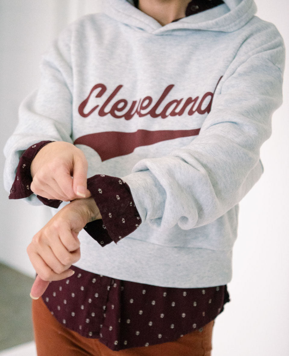 Cleveland Underline Pullover Hoodie
