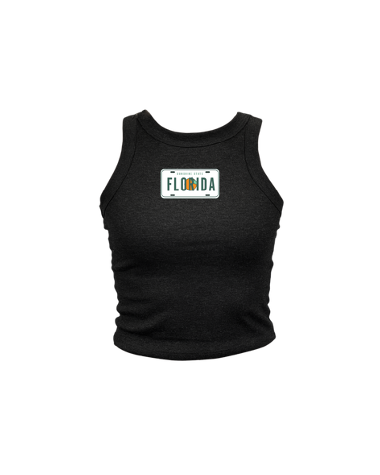 Florida License Plate High Neck Tank