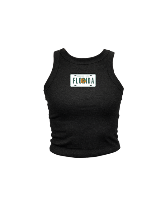 Florida License Plate High Neck Tank