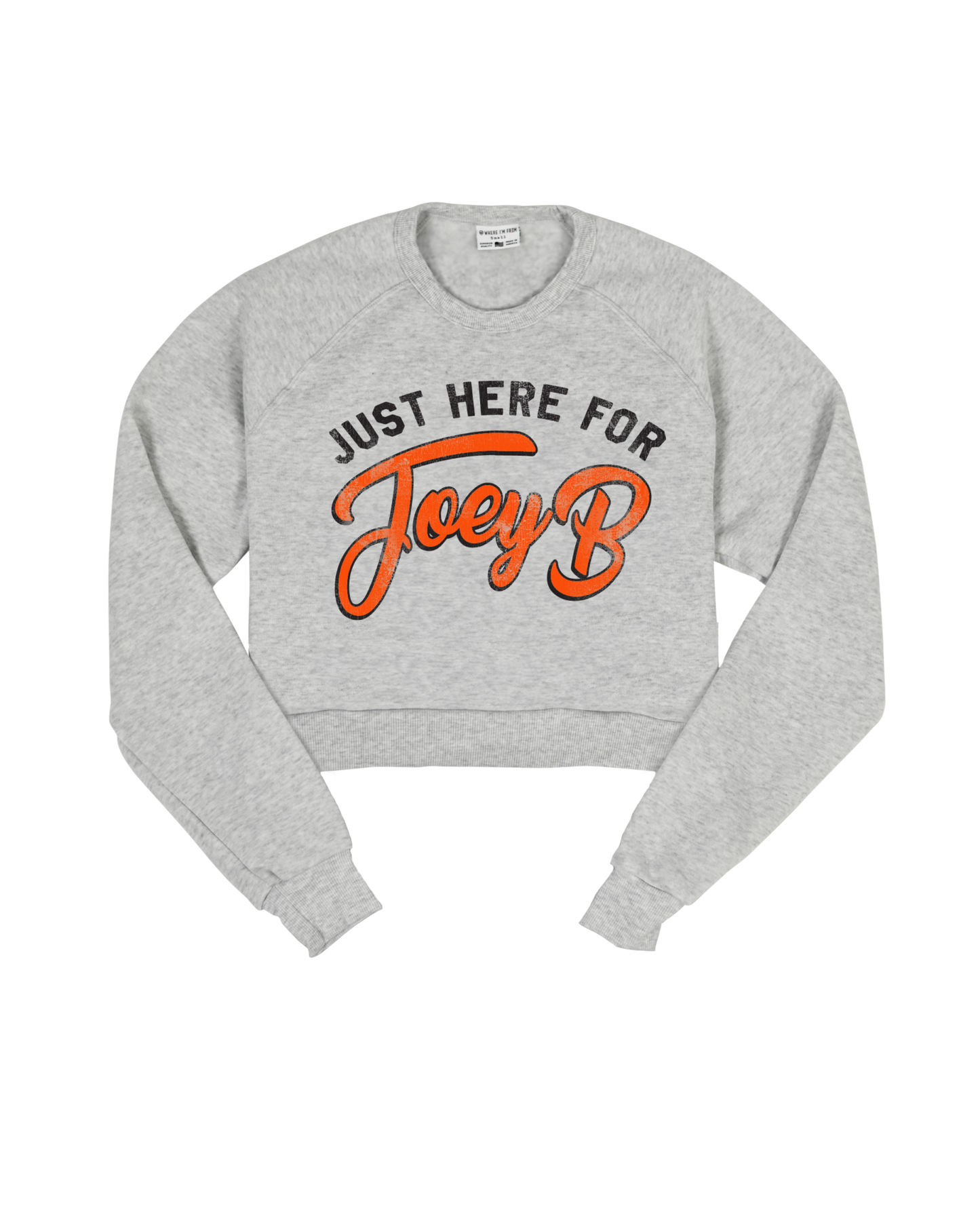 Here For Joey B Cropped Crew Sweatshirt