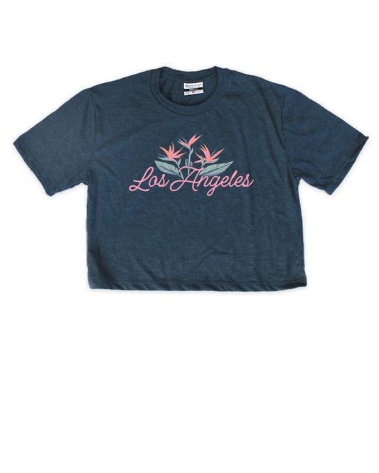 LA Birds of Paradise Cropped Tee