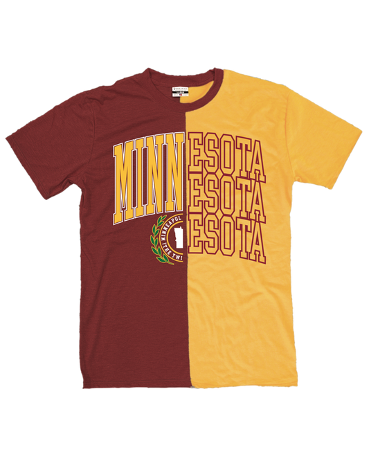 Minnesota Stamp Split Tee