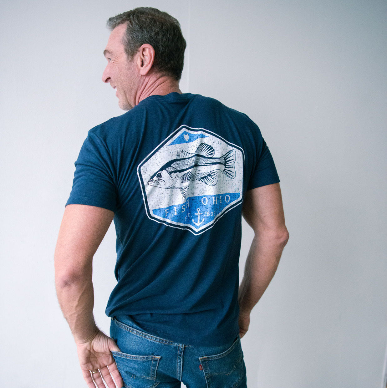 Ohio Fish Anchor Patch Tee