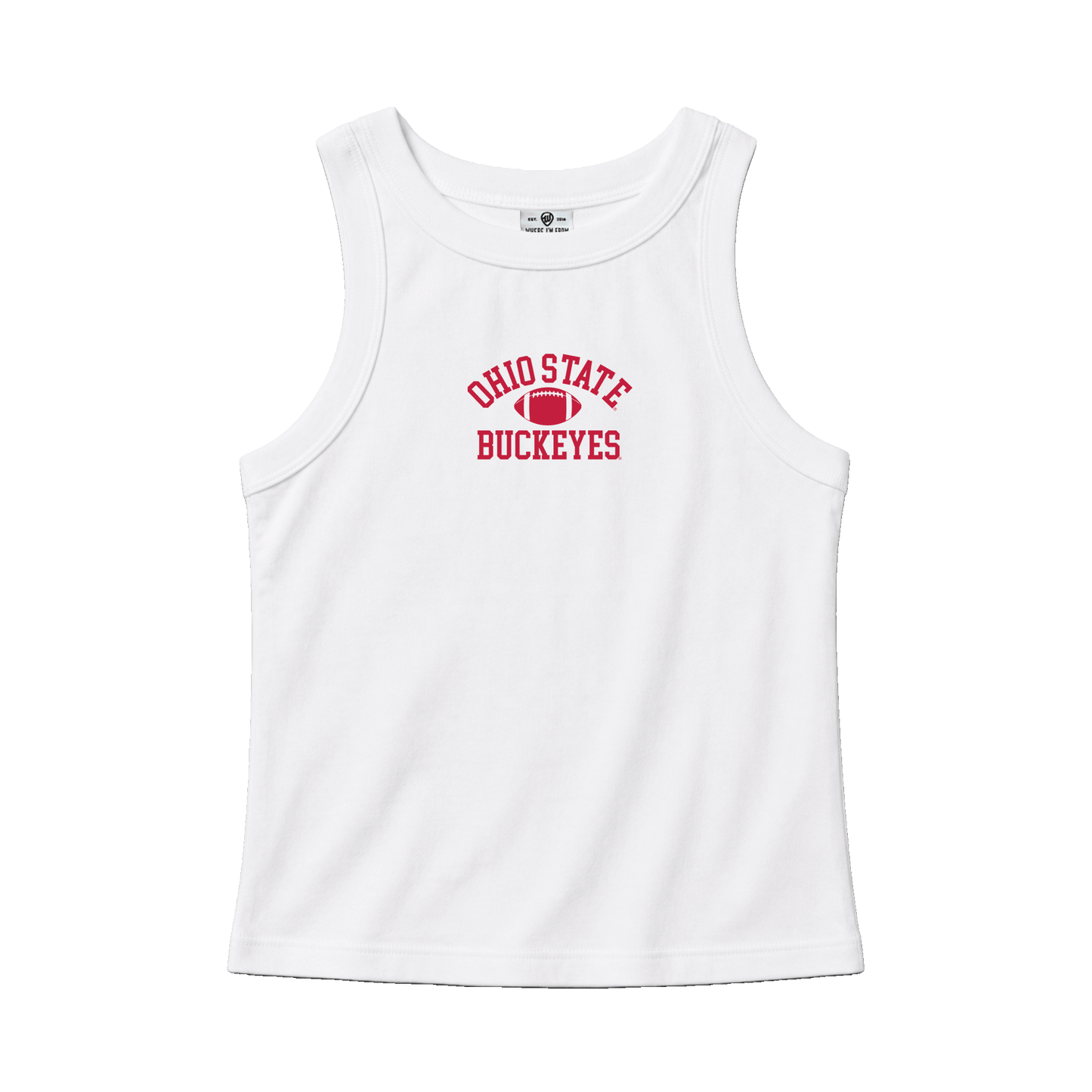 Ohio State Football Cotton High Neck Tank