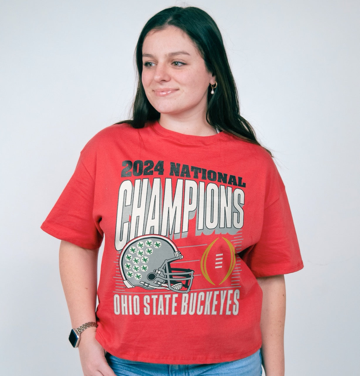 Ohio State Buckeyes College Football Playoff 2024 National Champions Easy Tee