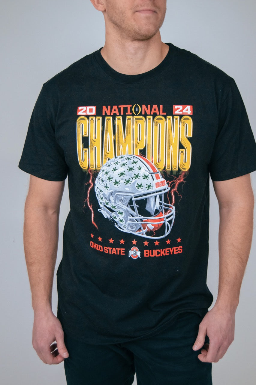 Ohio State Buckeyes College Football Playoff 2024 National Champions Cotton Tee
