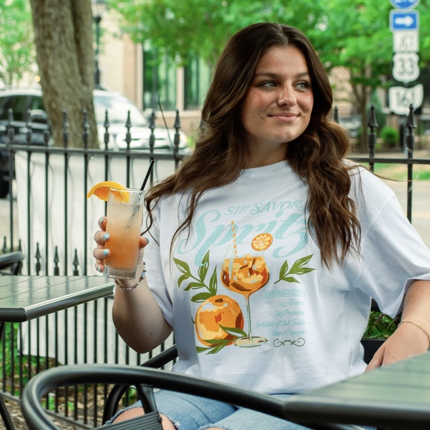 Sip Savor Spritz Easy Tee