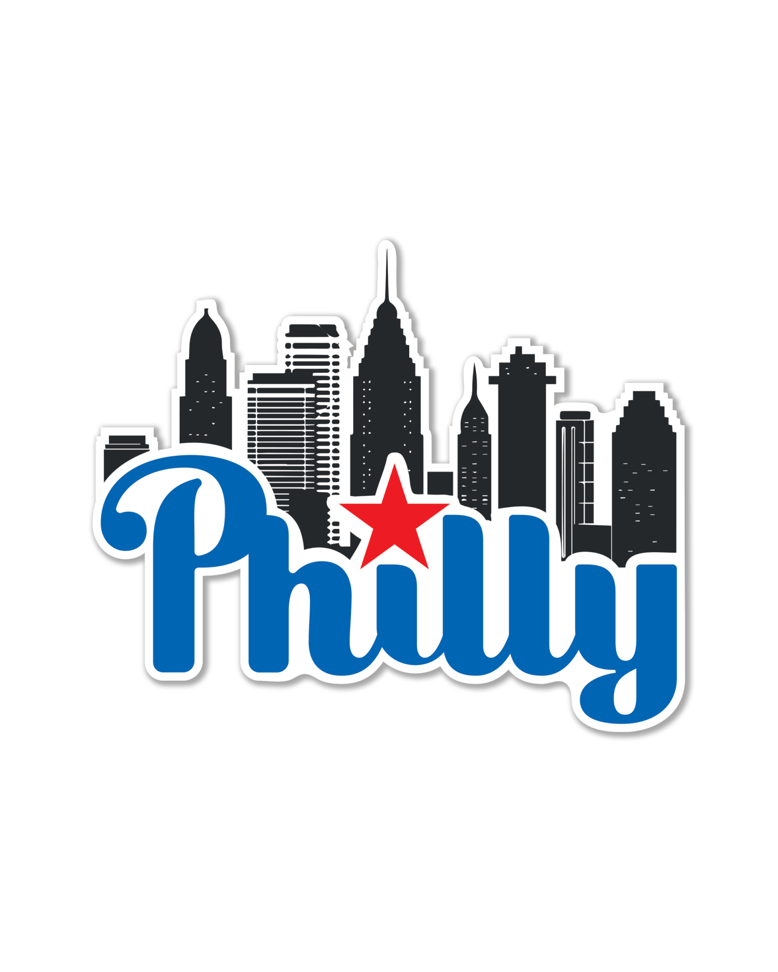 Philly Star Sticker