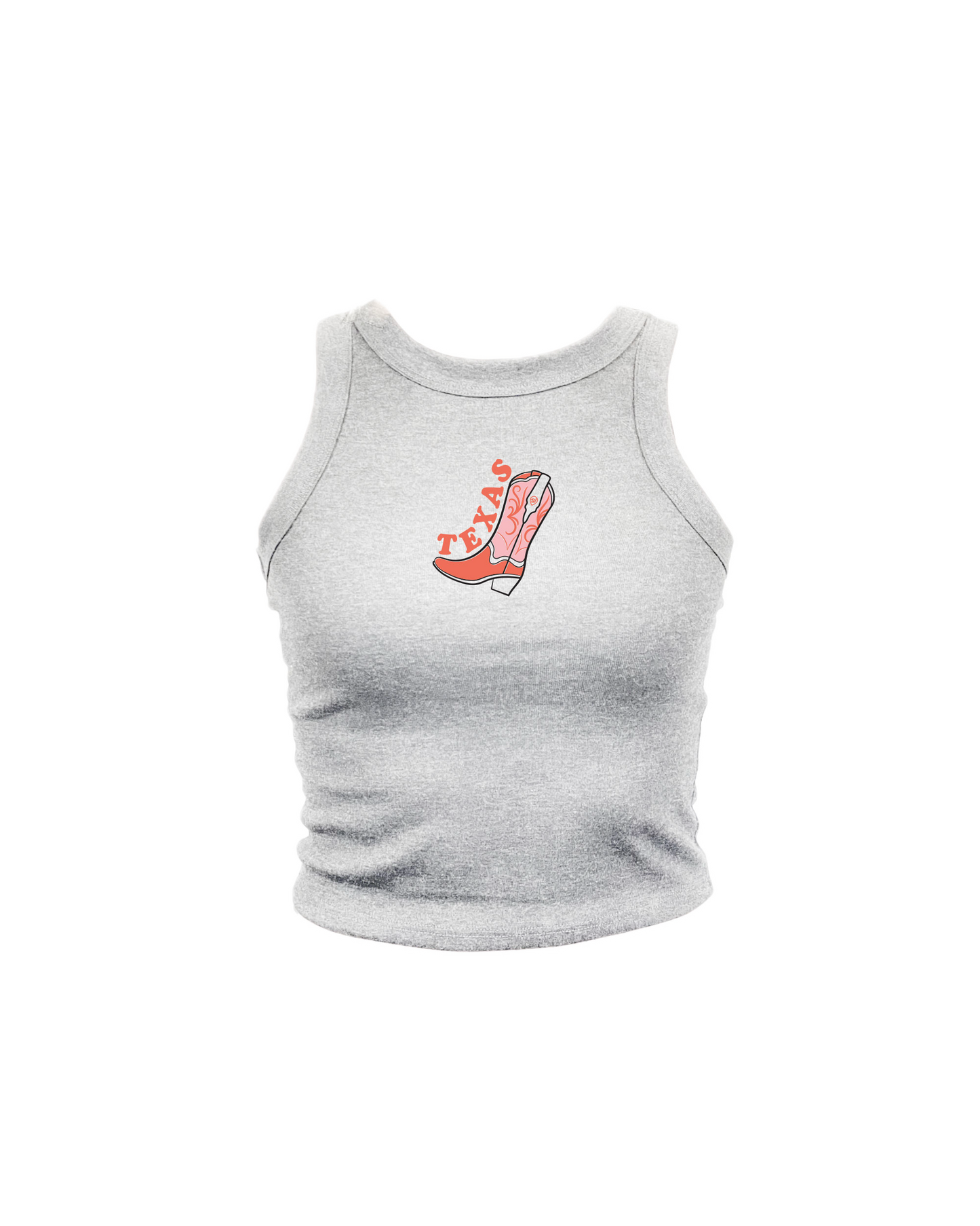 Texas Cowboy Boot High Neck Tank