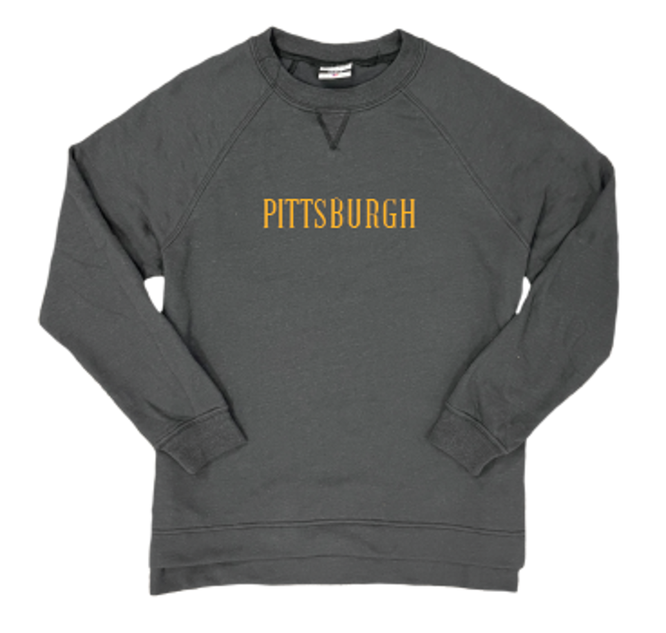 Simple Pittsburgh Embroidered Women's Sweatshirt