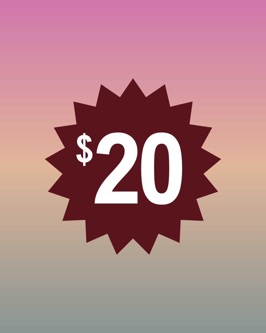 $20 [ Warehouse Sale ]