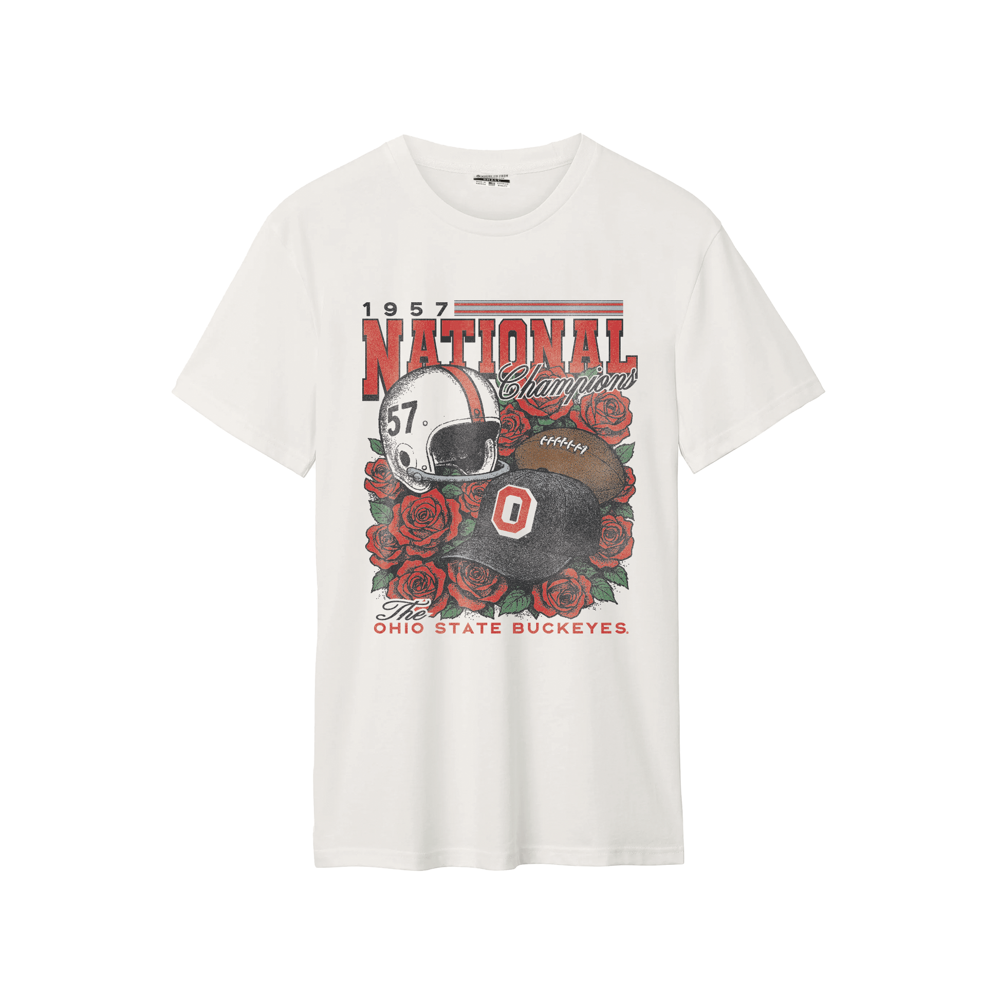 OSU National Champs Roses Cotton Tee