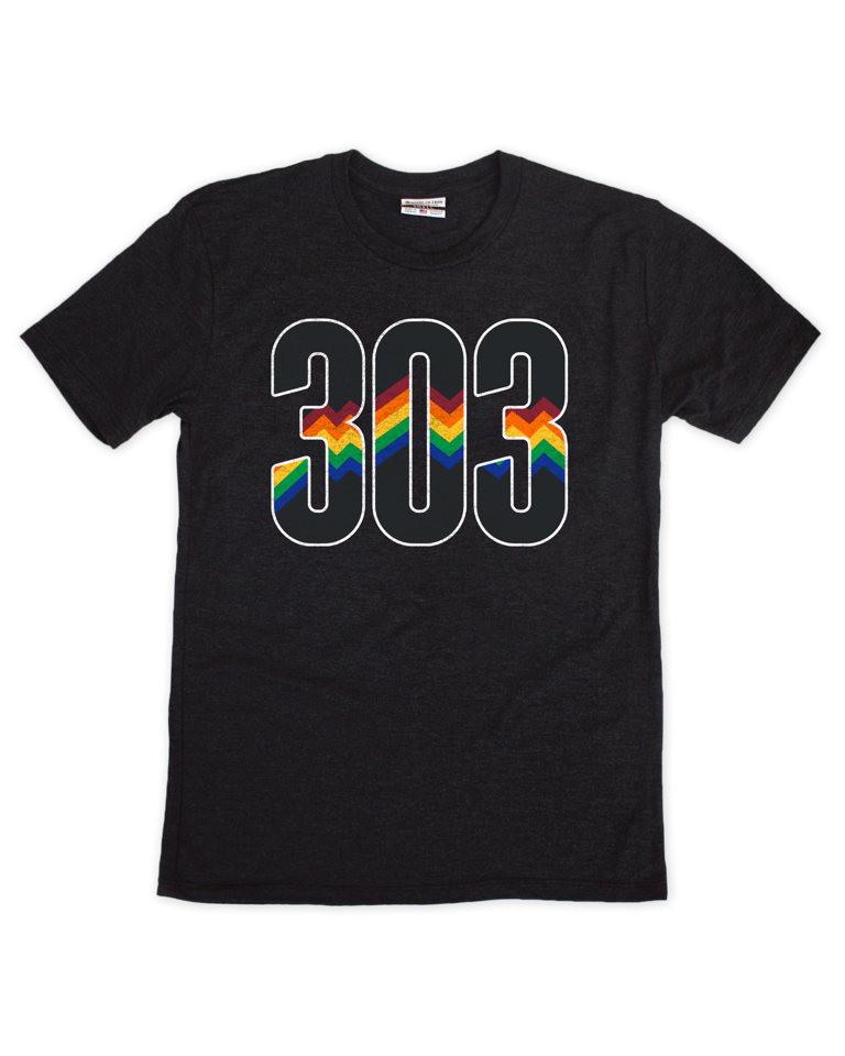303 Rainbow Stripes Tee