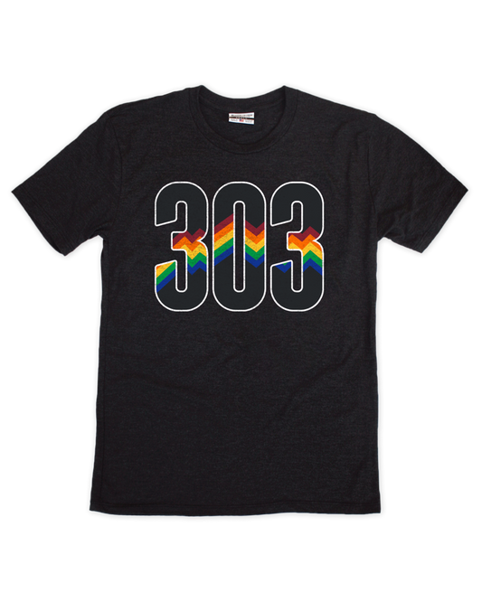 303 Rainbow Stripes Tee