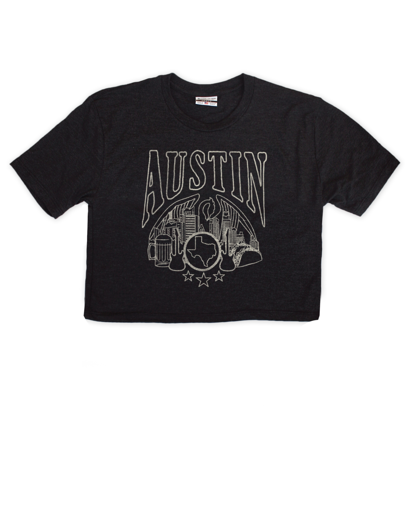 Austin Tour Cropped Tee