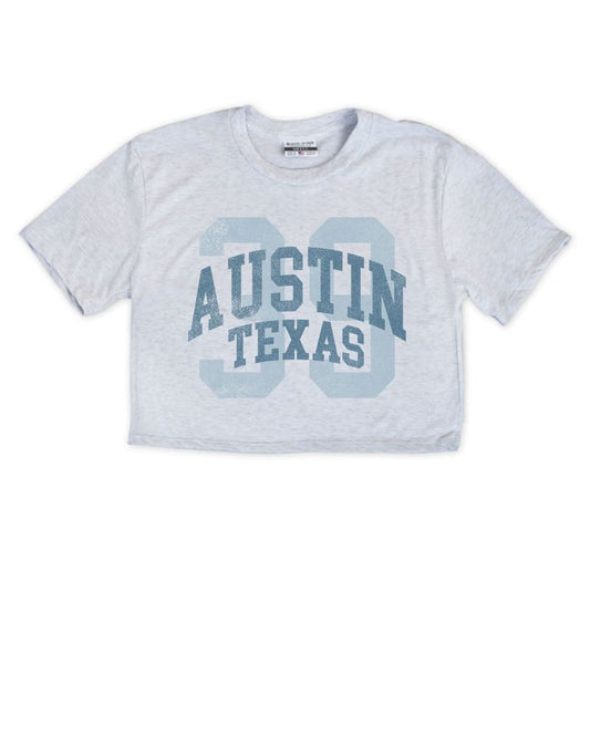 Austin TX 39 Cropped Tee