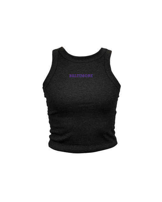 Baltimore Embroidered High Neck Tank