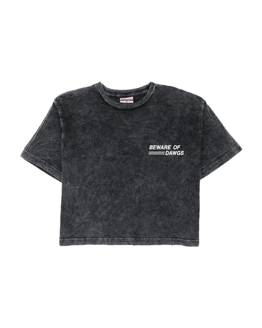 Cle Beware Of Dawgs Cropped Tee