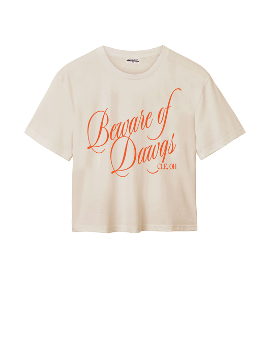 Beware of Dawgs Script Easy Tee