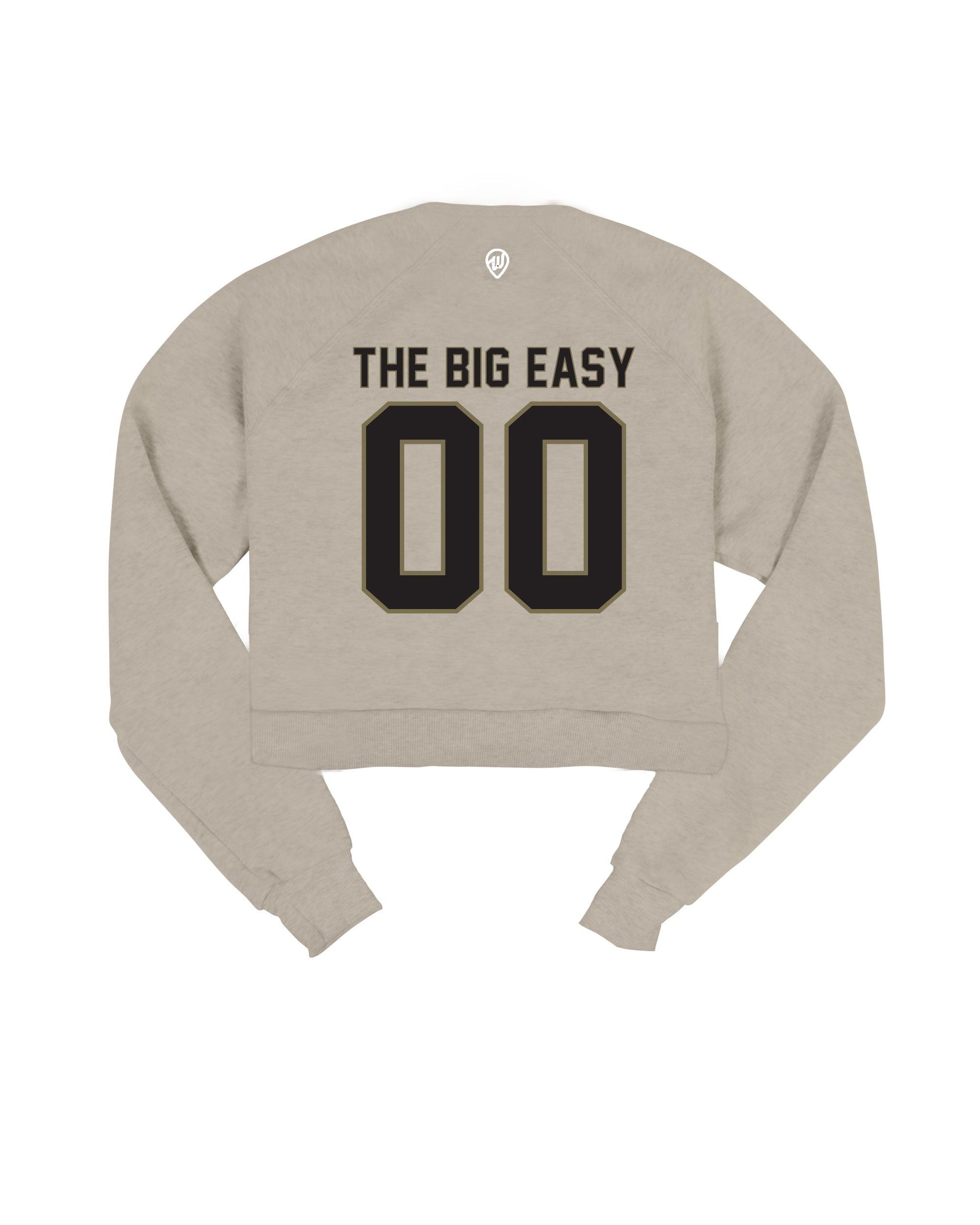Nola Big Easy Jersey Front/Back Cropped Crew Sweatshirt