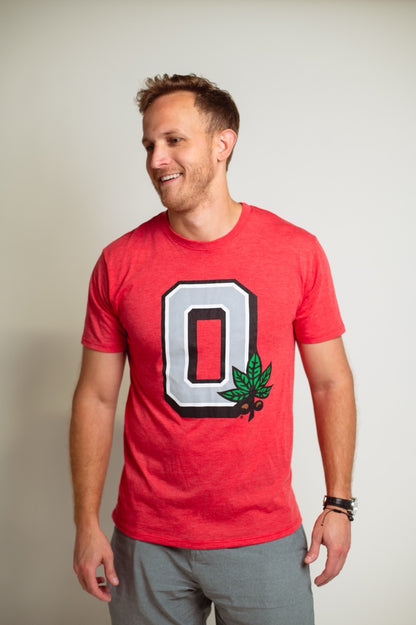 Block O Buckeye Leaf Tee
