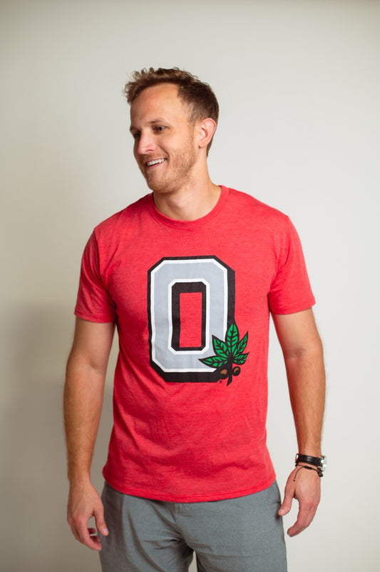 Block O Buckeye Leaf Tee
