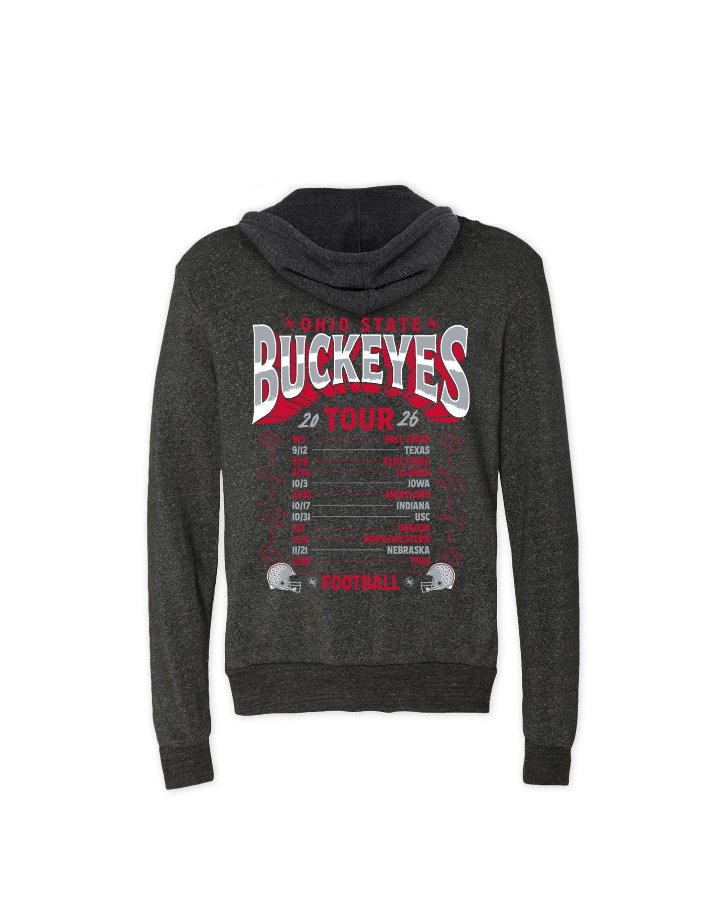 Ohio State Buckeyes 2026 Schedule Hoodie