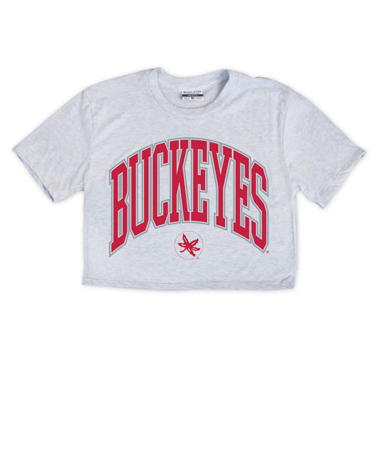 Buckeyes Oversized Cropped Tee