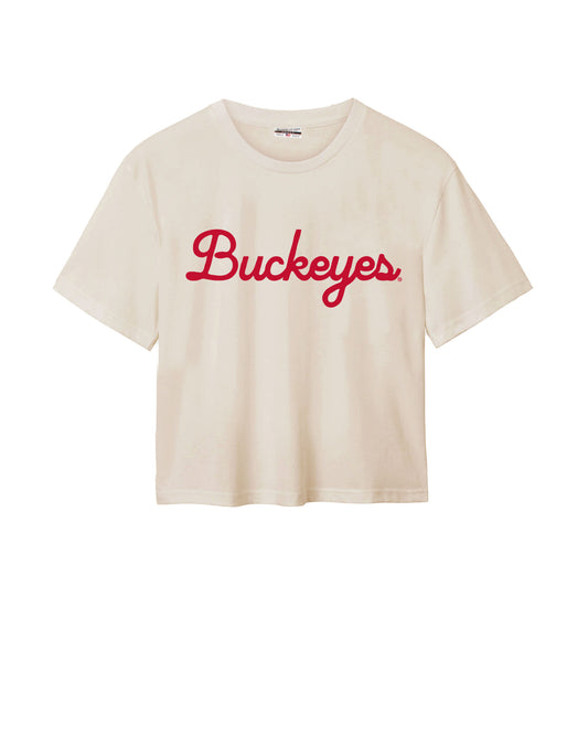 Buckeyes Script Easy Tee