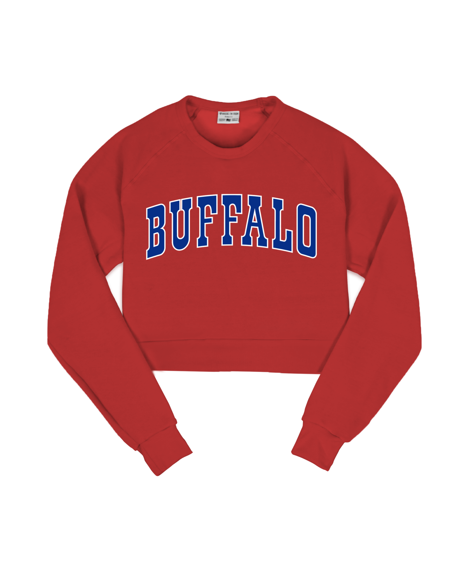 Buffalo Jersey Cropped Crew Sweatshirt