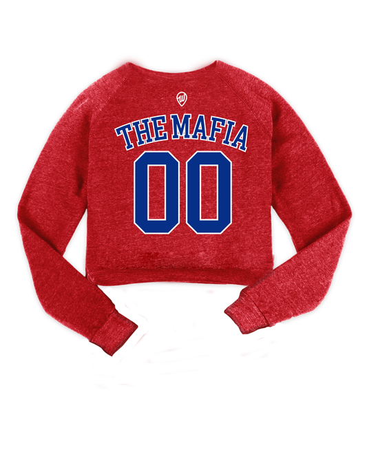 Buffalo Jersey Cropped Crew Sweatshirt
