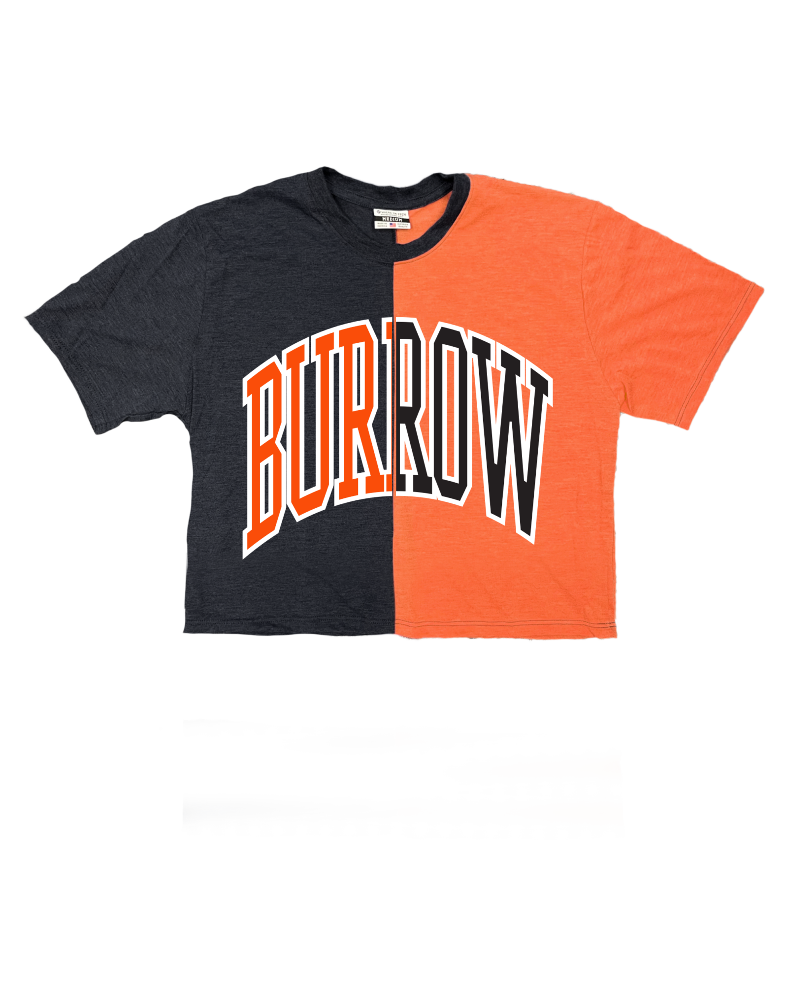 Burrow Oversized Split Cropped Tee