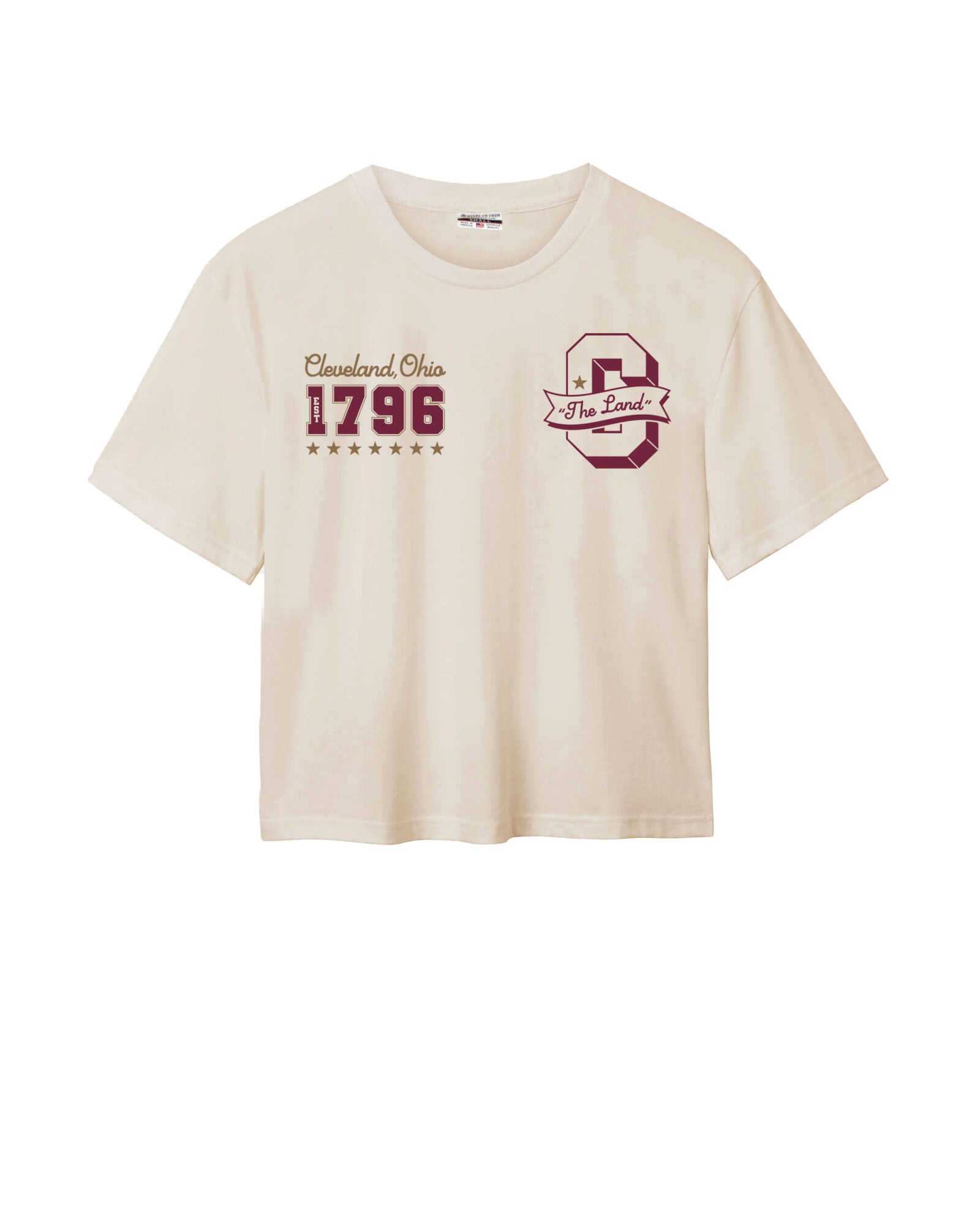 C 1796 Varsity Patch Easy Tee