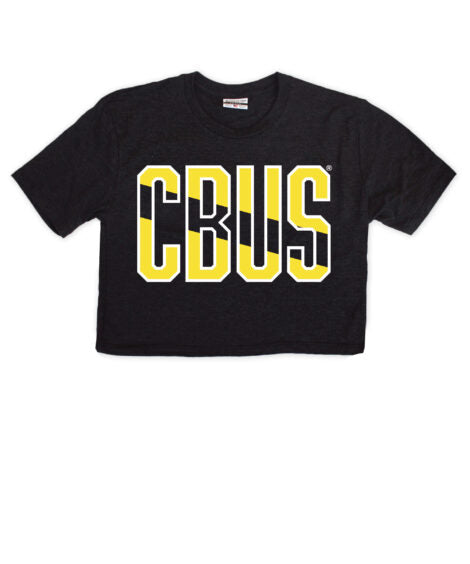 CBUS Diagonal Stripe Cropped Tee