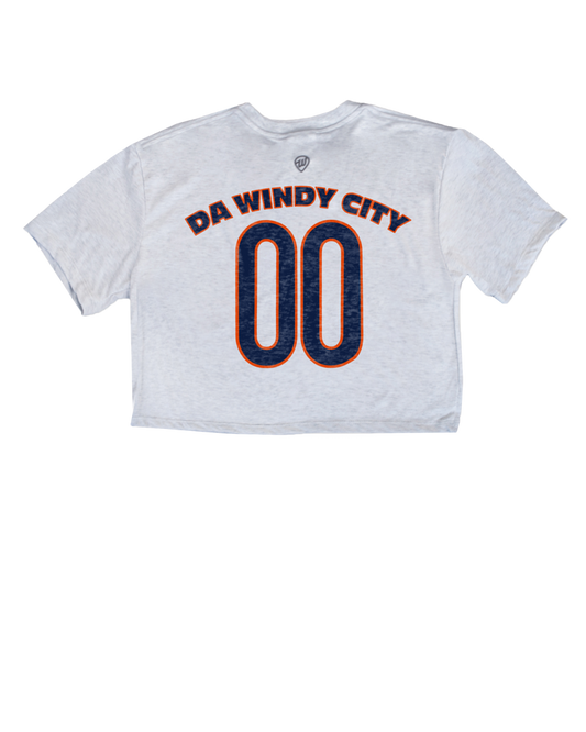 Chicago Jersey Front/Back Cropped Tee