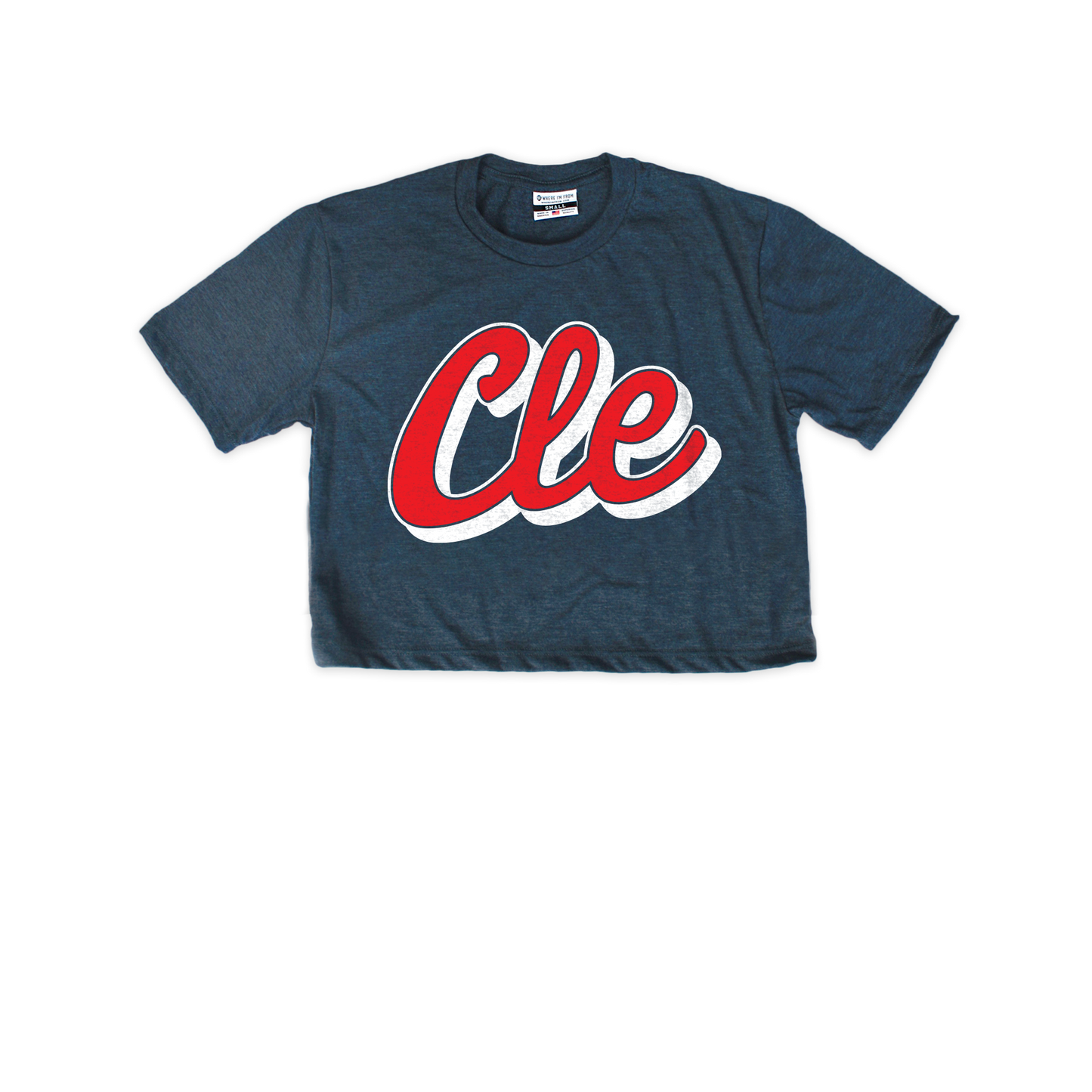 Cle Script Cropped Tee