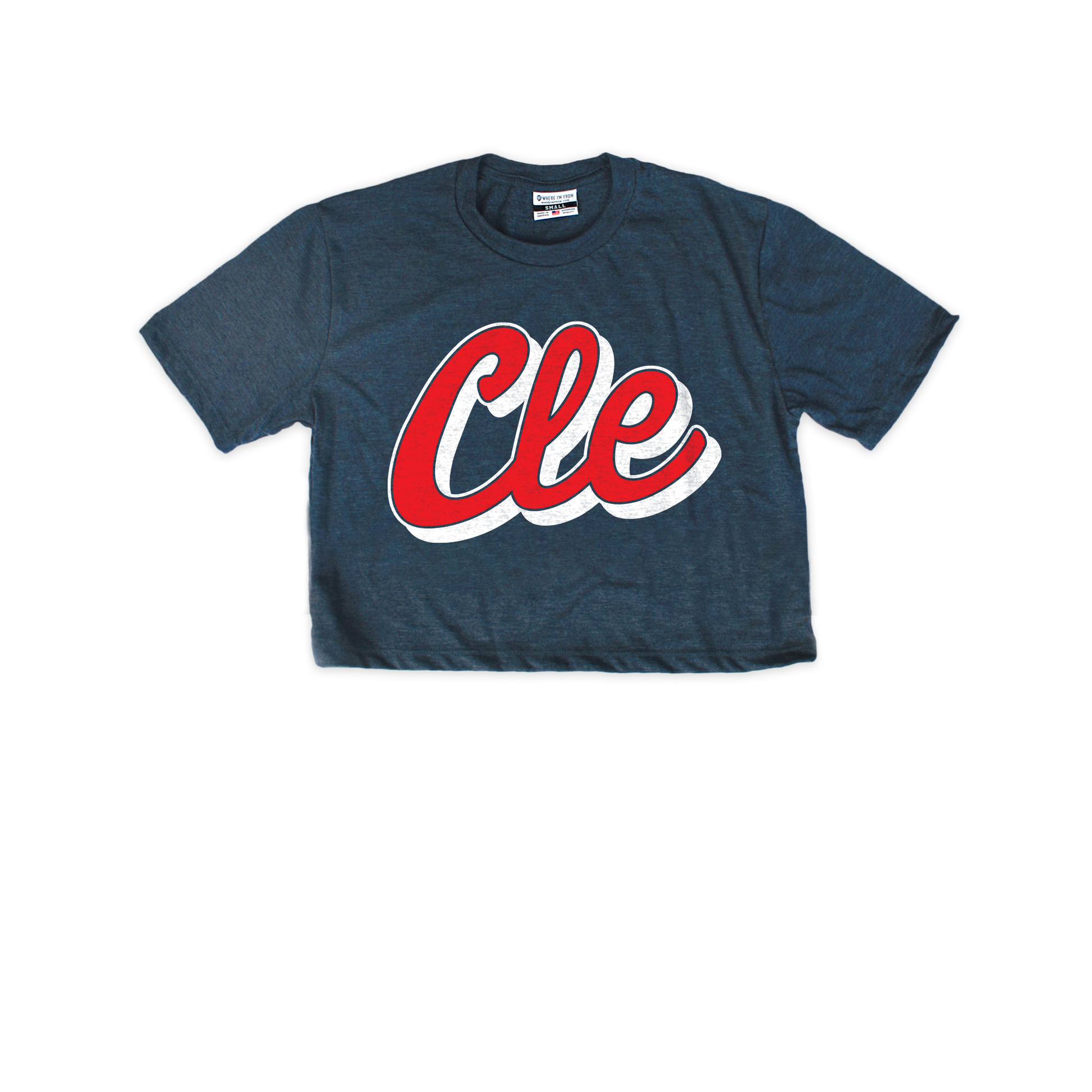 Cle Script Cropped Tee