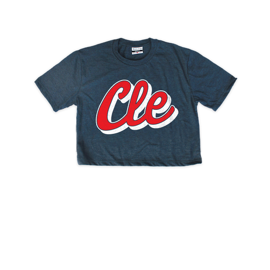 Cle Script Cropped Tee