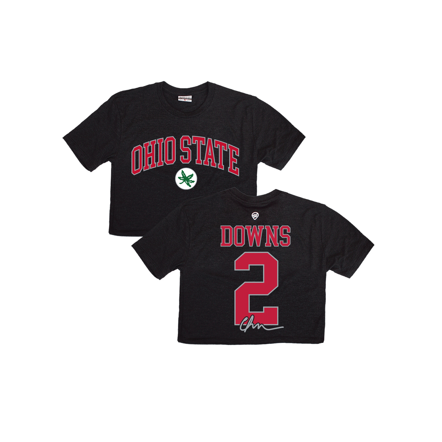 Caleb Downs Ohio State Jersey Cropped Tee