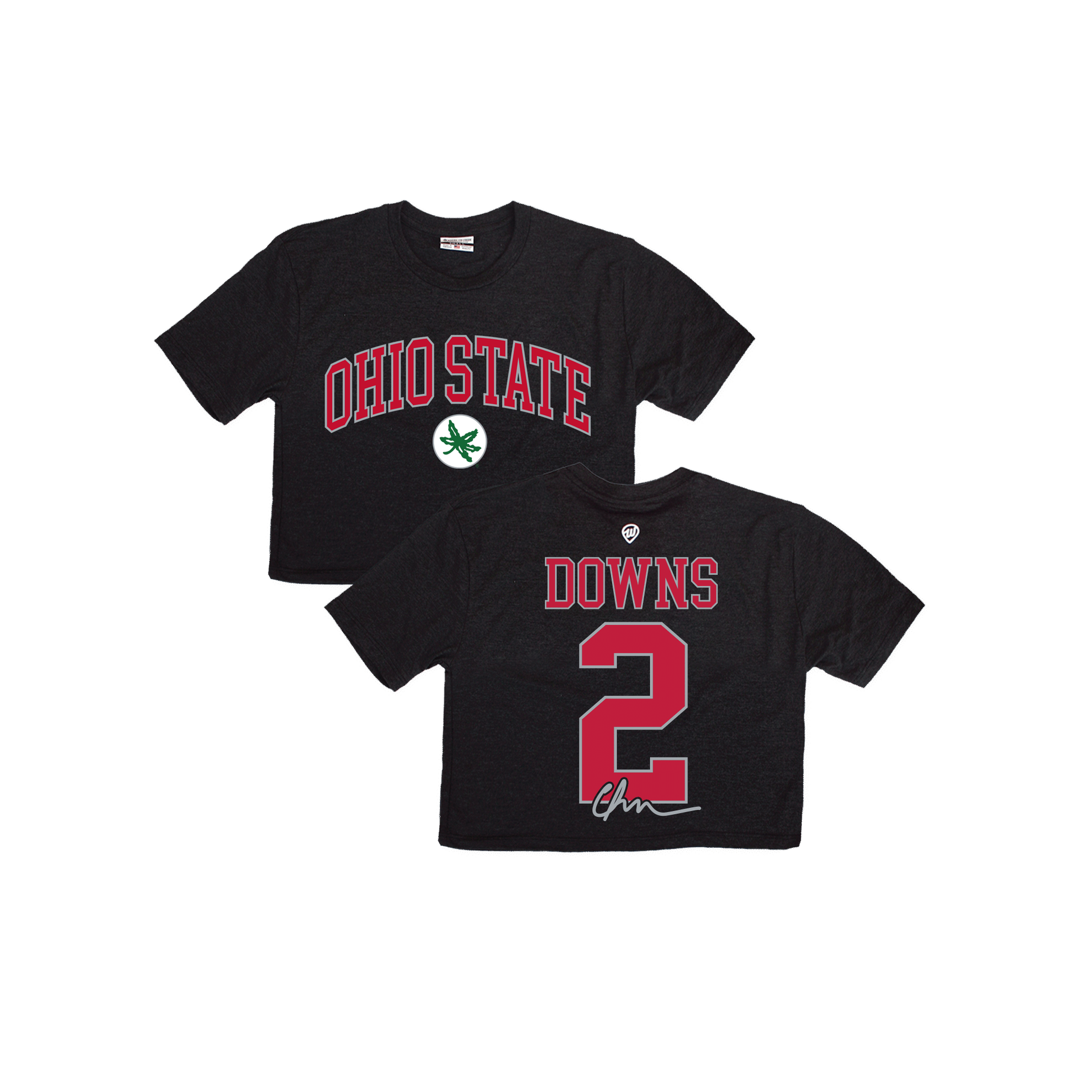 Caleb Downs Ohio State Jersey Cropped Tee