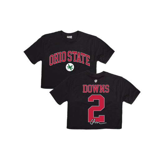 Caleb Downs Ohio State Jersey Cropped Tee