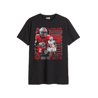 Caleb Downs Ohio State Lightning Cotton Tee