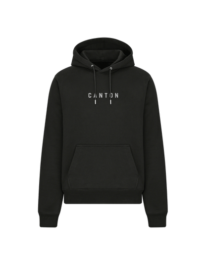 Simple Canton Embroidered Cotton Hoodie