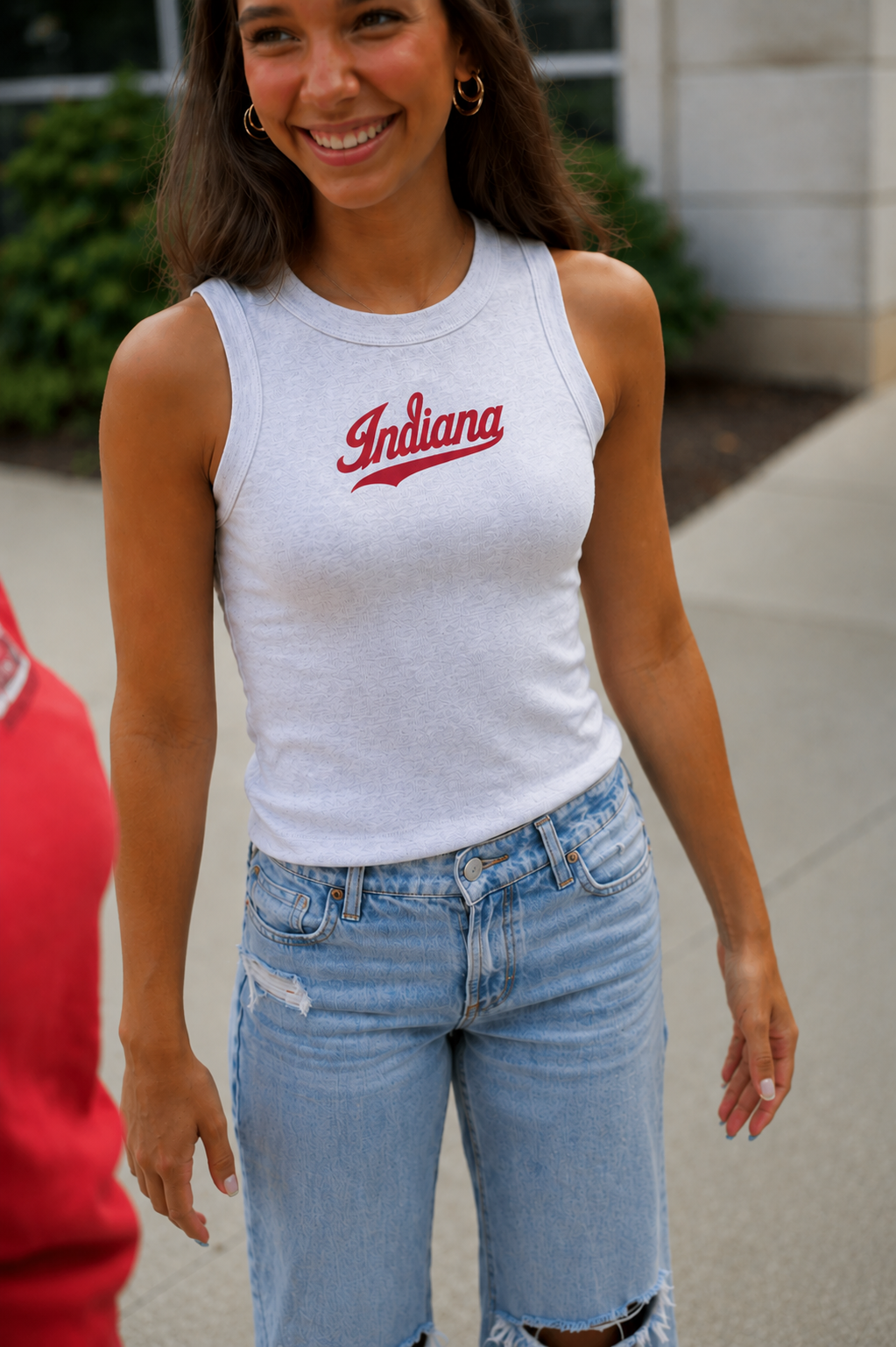 Indiana Script High Neck Tank