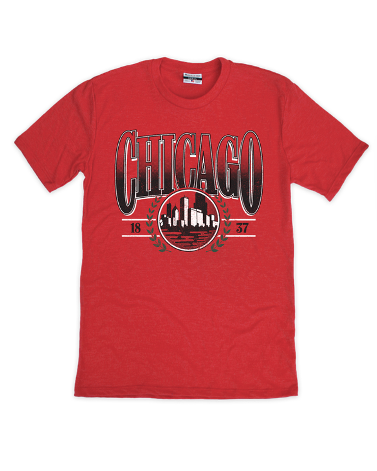 Chicago Gradient Vines Tee