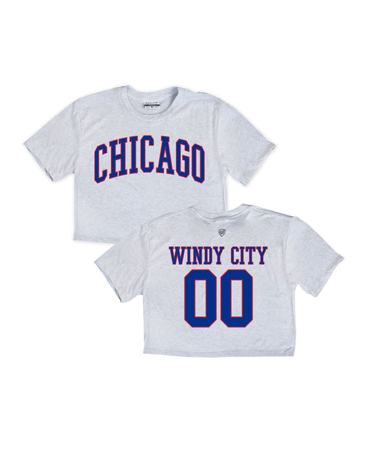 Chicago Jersey Front/Back Cropped Tee