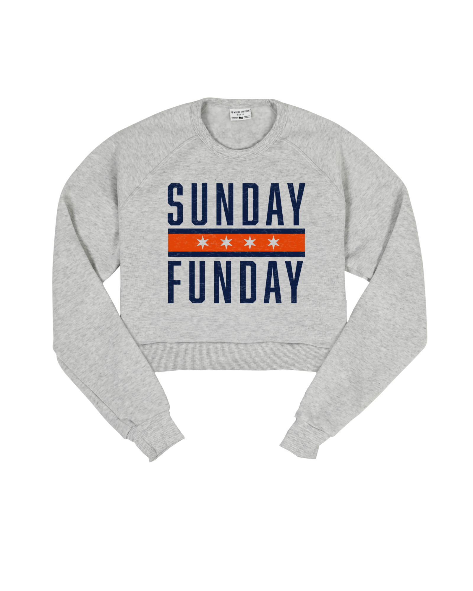Chicago Sunday Funday Cropped Crew Sweatshirt