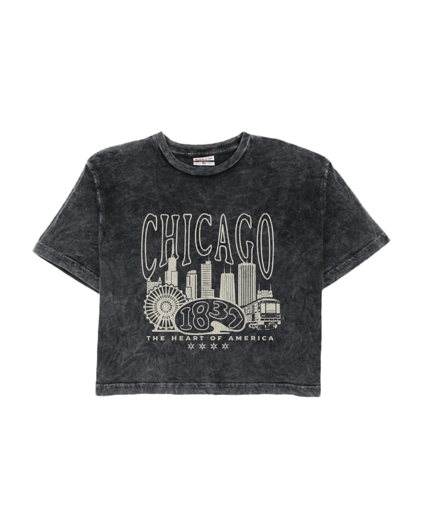 Chicago Tour Cotton Cropped Tee