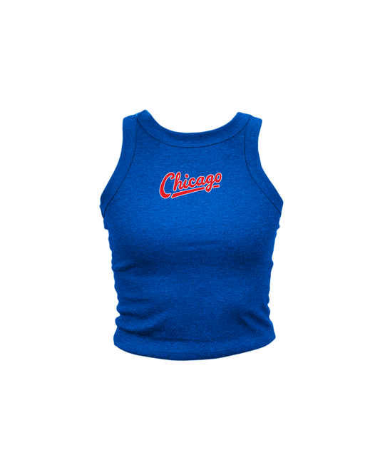 Chicago Script High Neck Tank